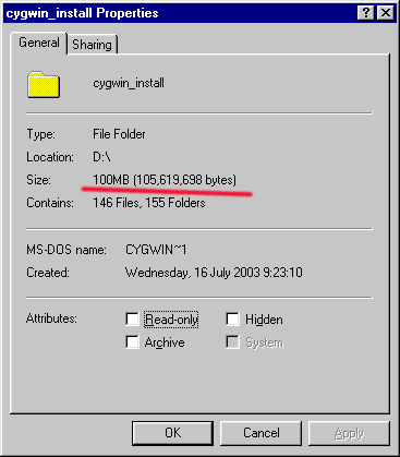 Download directory size - 8K