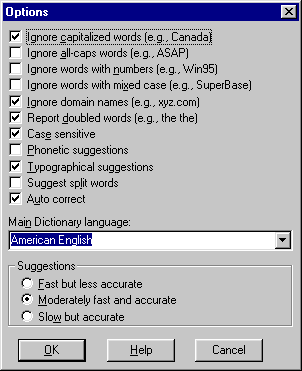 Spell check options - 6K
