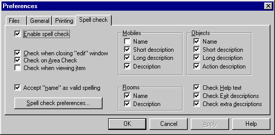 Spell check preferences - 7K