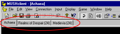Window tabs