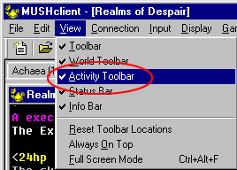 View menu