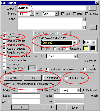 Activity trigger