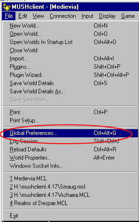 Global preferences