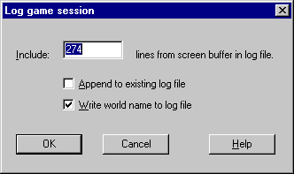 Example of starting logging - 3K